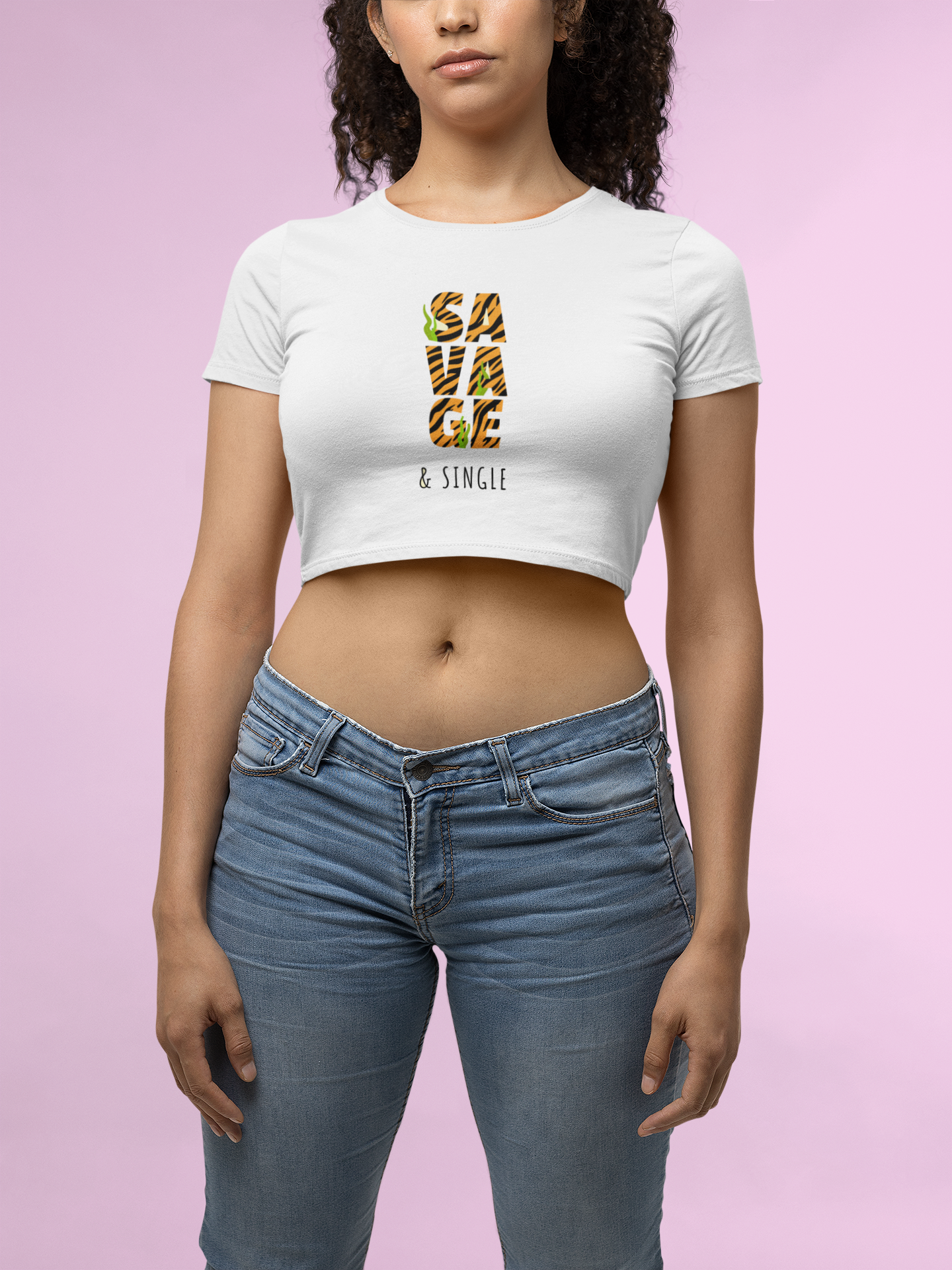 SAVAGE GIRL CROP TOP! Glow in the dark