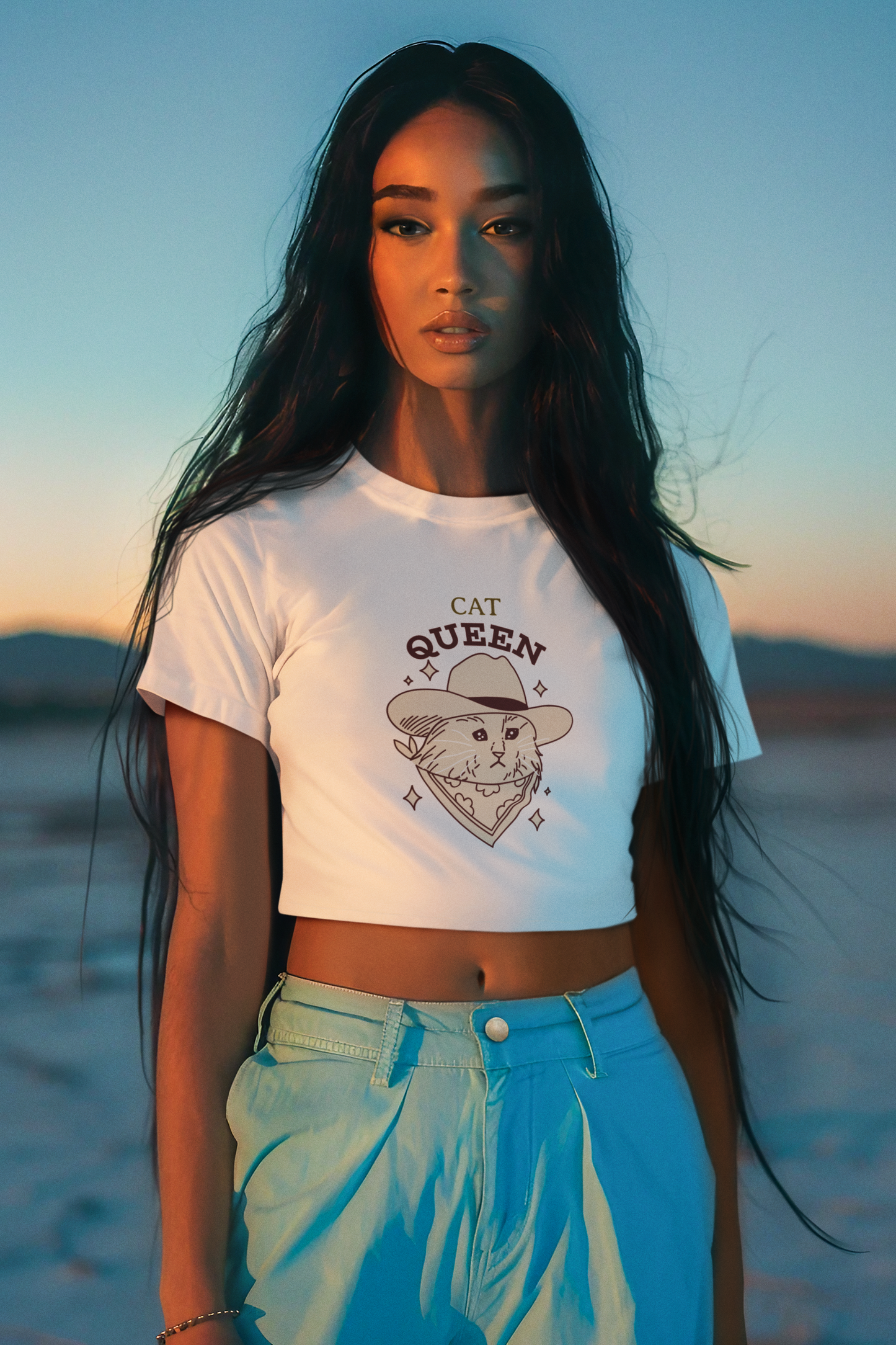 Cat Queen Crop Top! Glow in the dark