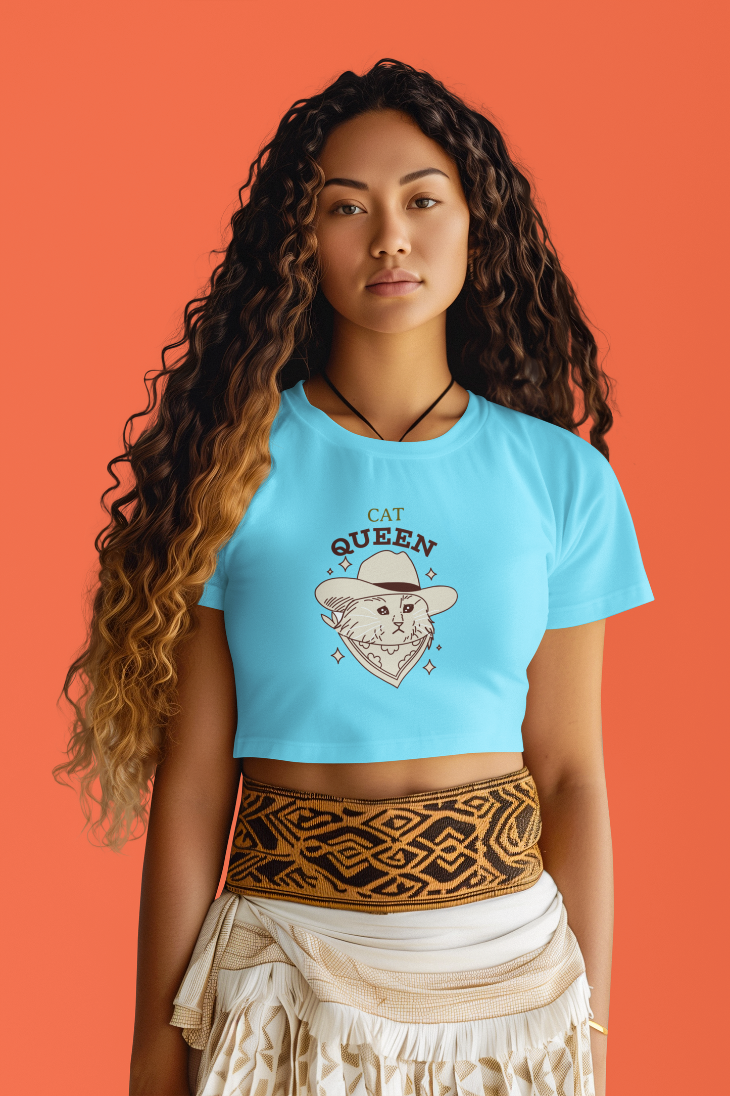 Cat Queen Crop Top! Glow in the dark