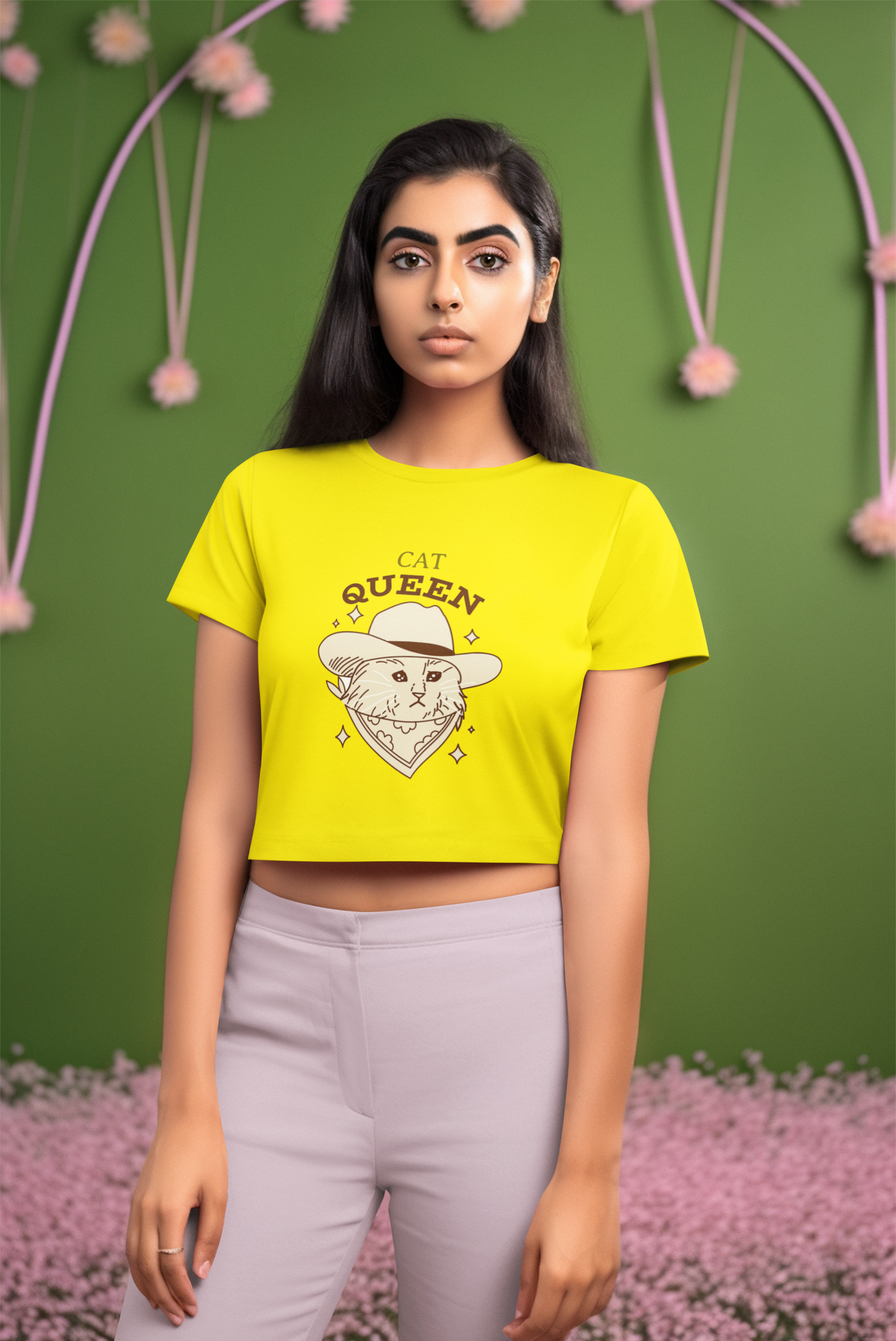 Cat Queen Crop Top! Glow in the dark