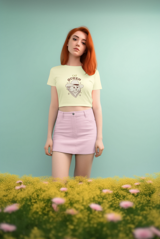 Cat Queen Crop Top! Glow in the dark