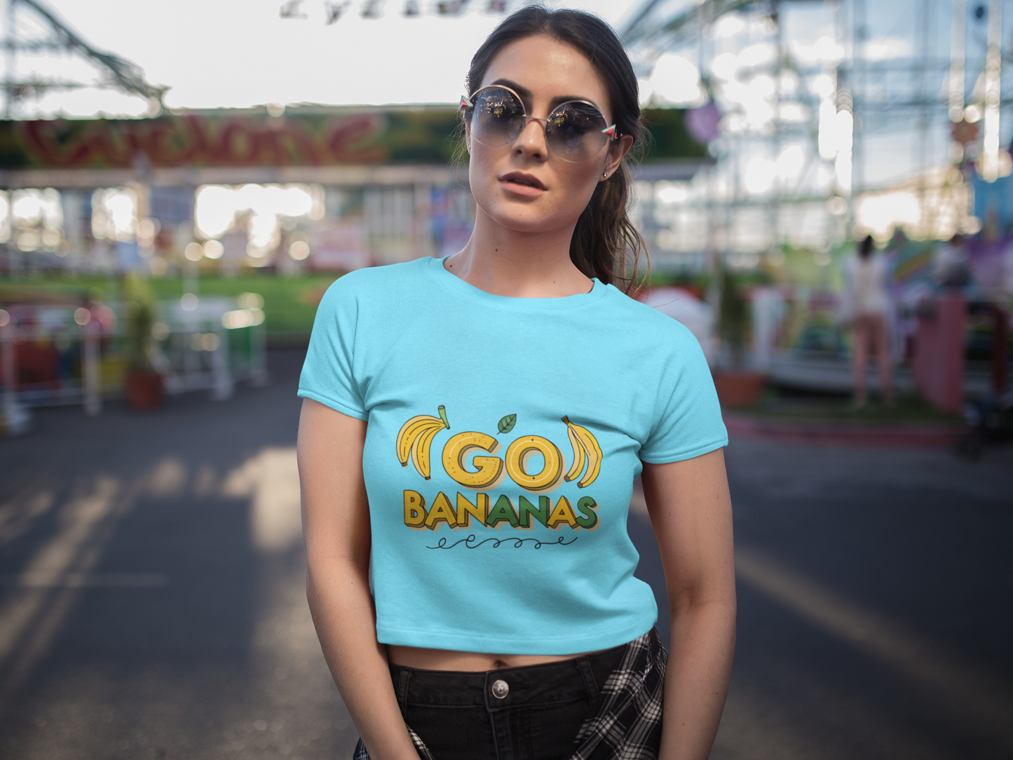 Go Bananas Crop Top! Glow in the dark