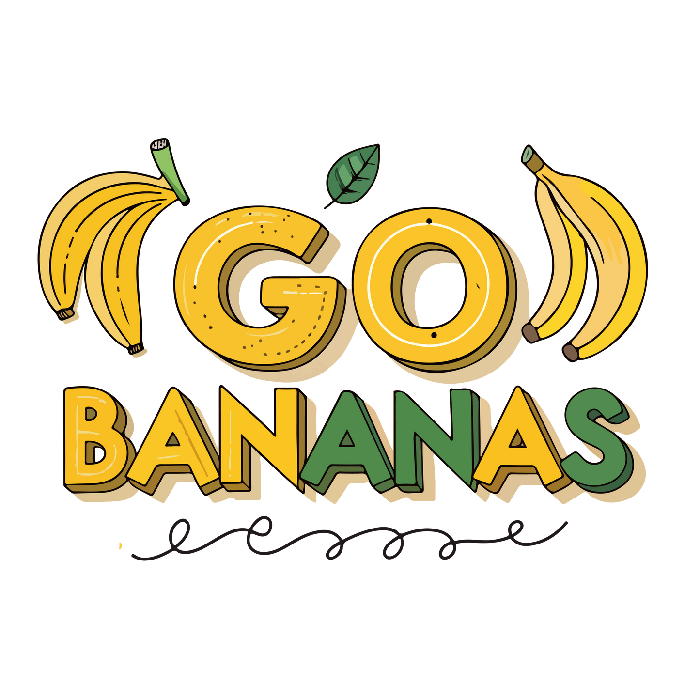 Go Bananas Crop Top! Glow in the dark