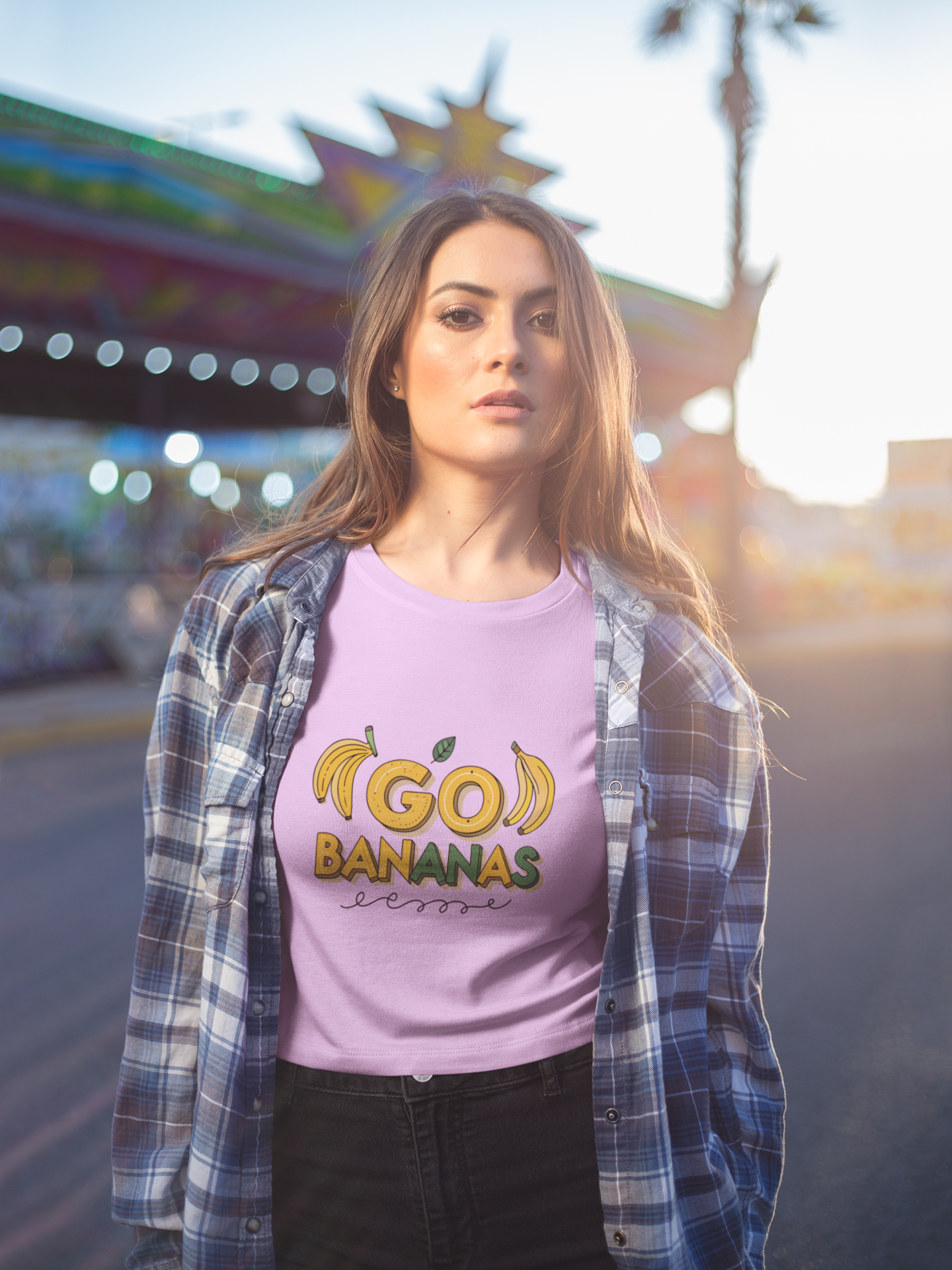 Go Bananas Crop Top! Glow in the dark